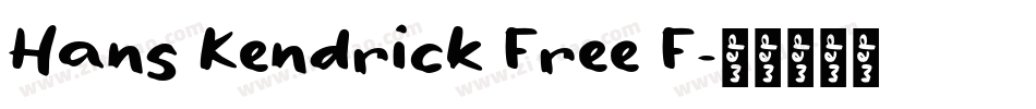 Hans Kendrick Free F字体转换